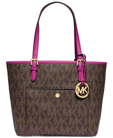 michael michael kors jet set medium logo tote|michael kors designer tote jetset.